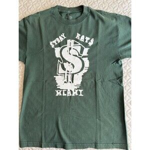 Stray Rats Streetwear Skate Green $ Miami Graphic T Shirt Medium USA supreme